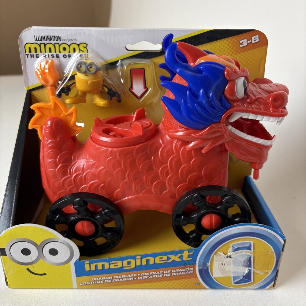 NEW Imaginext Fisher Price Minions Rise Gru Movie Dragon Disguise wagon beast - Picture 3 of 9